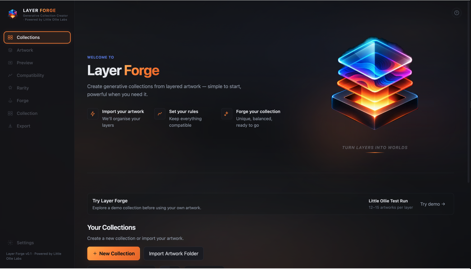 Layer Forge website preview
